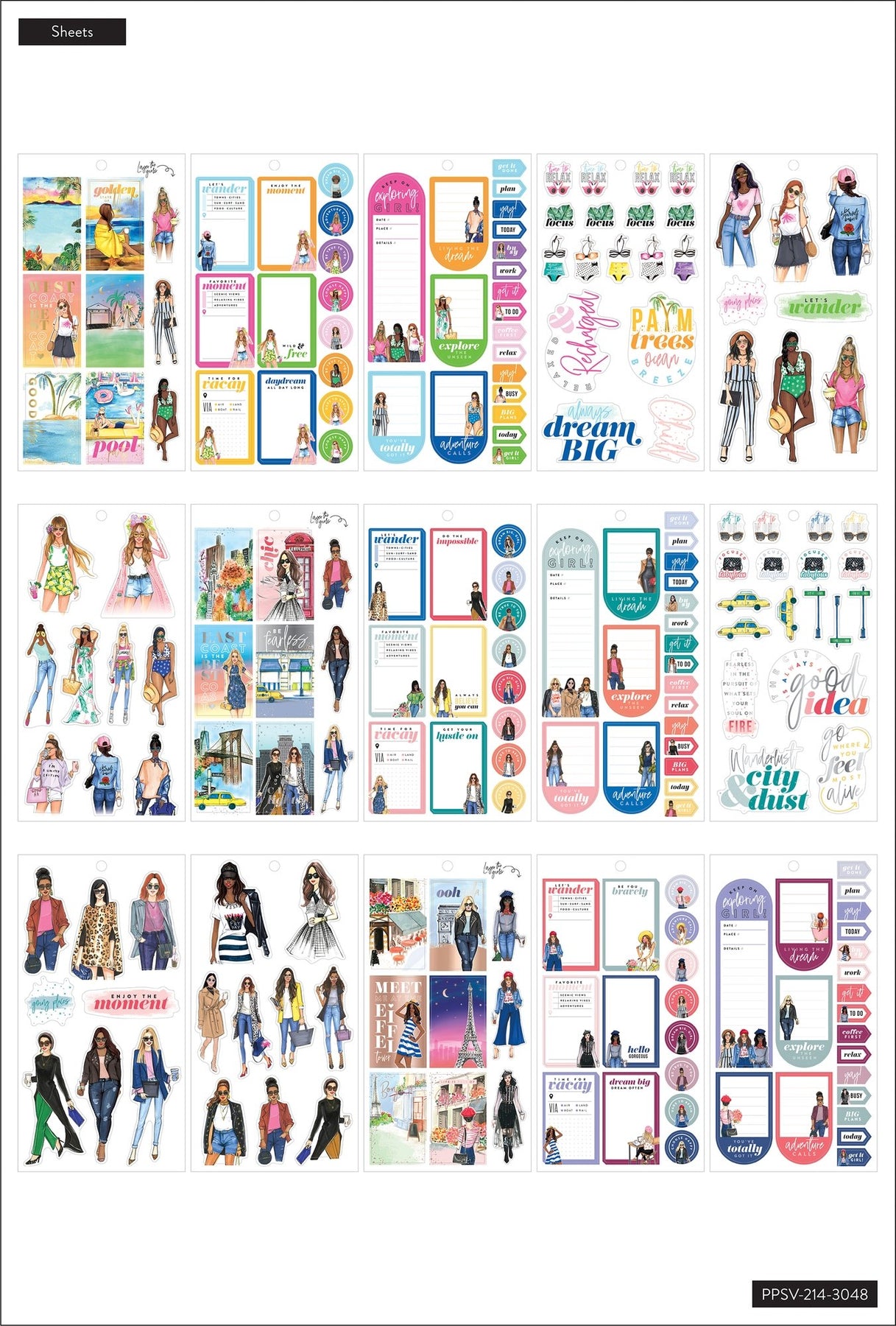 Value Pack Stickers - Rongrong - Travel – Happy Planner