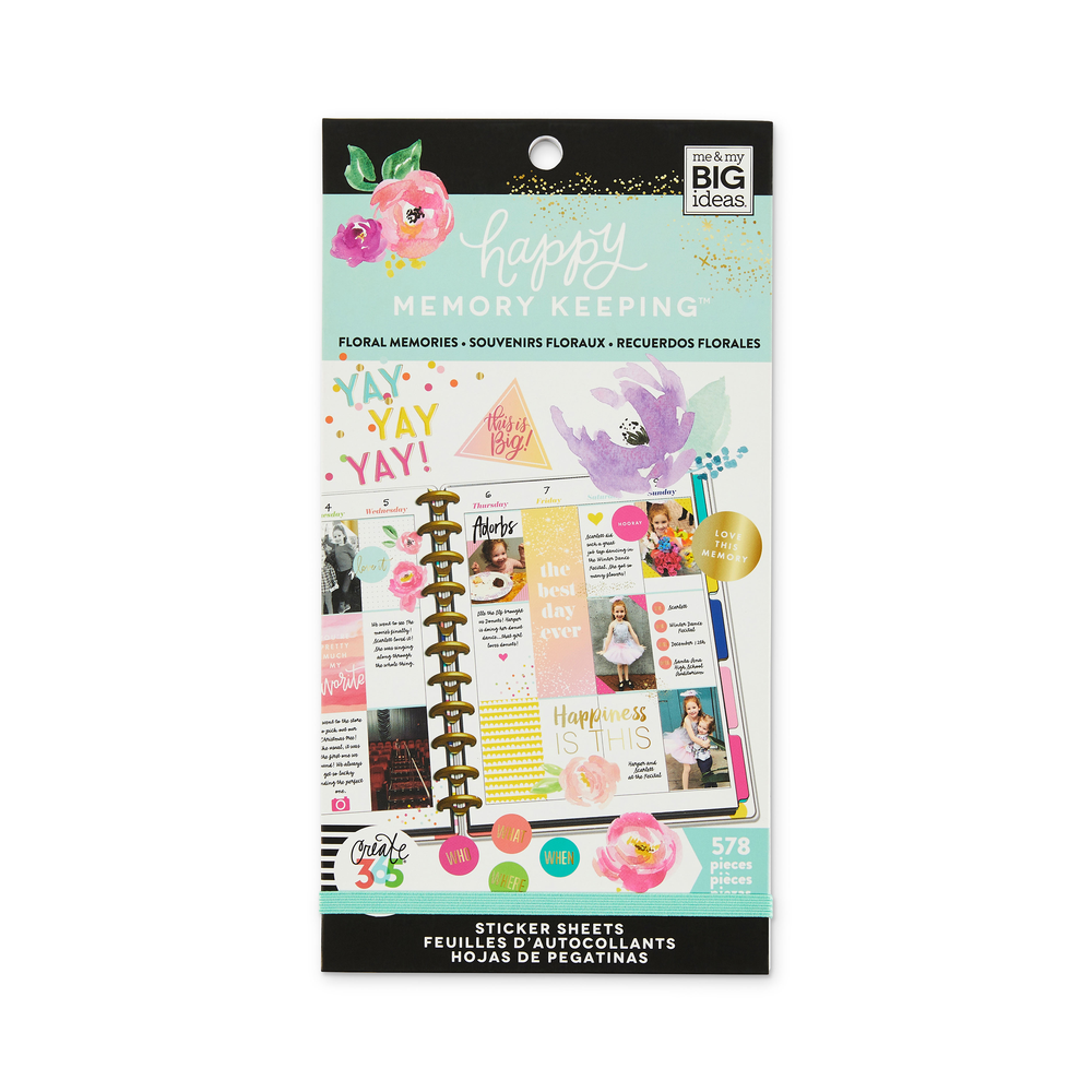 Happy Memory Keeping® Value Pack Stickers - BIG - Floral Memories ...