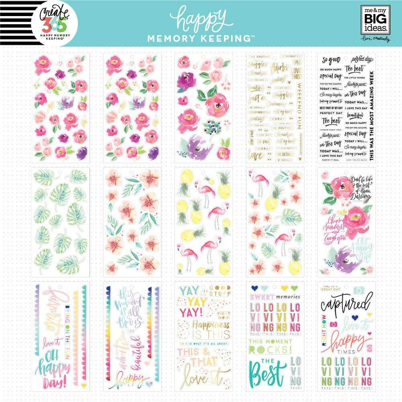 Happy Memory Keeping® Value Pack Stickers - BIG - Floral Memories ...
