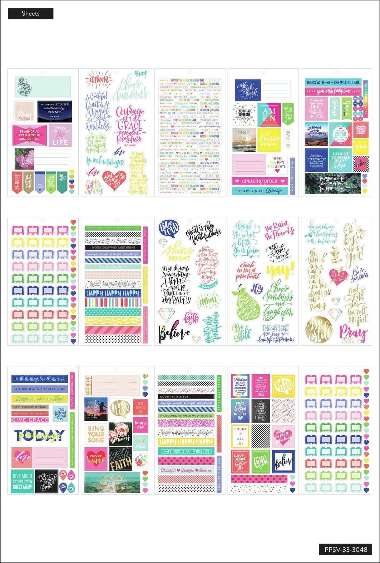 Value Pack Stickers - Faith – Happy Planner