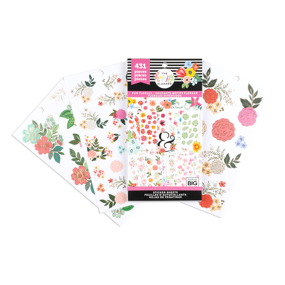 Value Pack Stickers - Fun Florals – Happy Planner