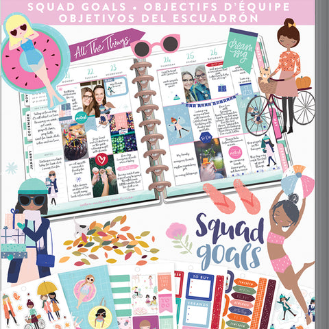 GIRL'S SCRAPBOOK KIT & Accessories! Squad Goals, Girl Power, Ages 6+ - NEW!