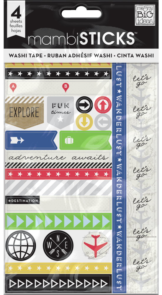 Travel Plans 4 Washi Tape Sheets Happy Planner Travel plans 4 washi tape sheets happy planner