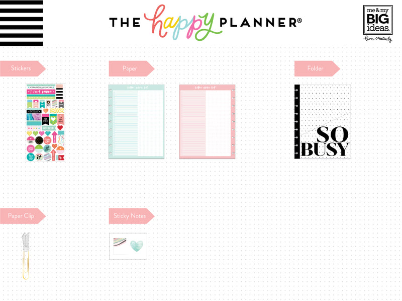 The Happy Planner TEACHER EDITION Planner Accessories - Stickers, Folder,  Paper