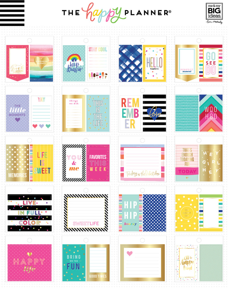 Tiny Sticker Pad - Bold and Bright – Happy Planner