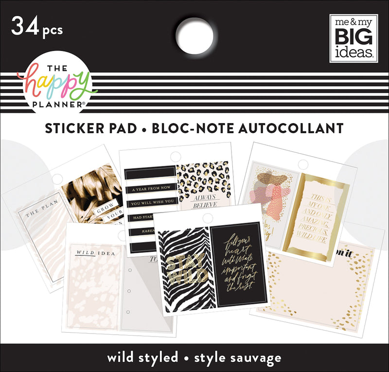 Tiny Sticker Pad - Wild Styled – Happy Planner