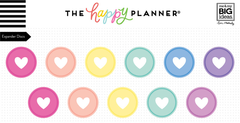 Expander Discs - Pastel Rainbow – Happy Planner