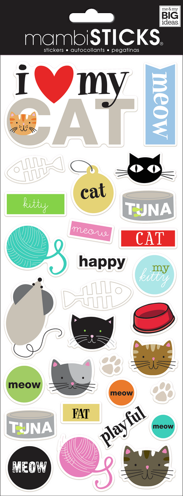 Yummy! Sheet of Stickers / Cat – Little Happy Things