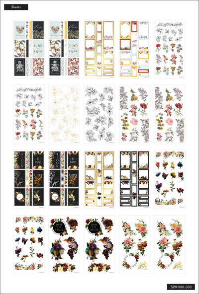 Flower Power Mega Value Pack Stickers - 100 Sheets