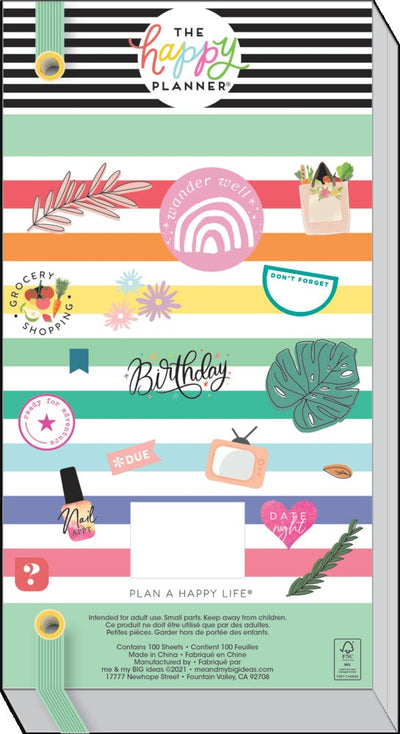 Happy Planner Sticker 100 Sheet Value Pack Pastels 2956pk