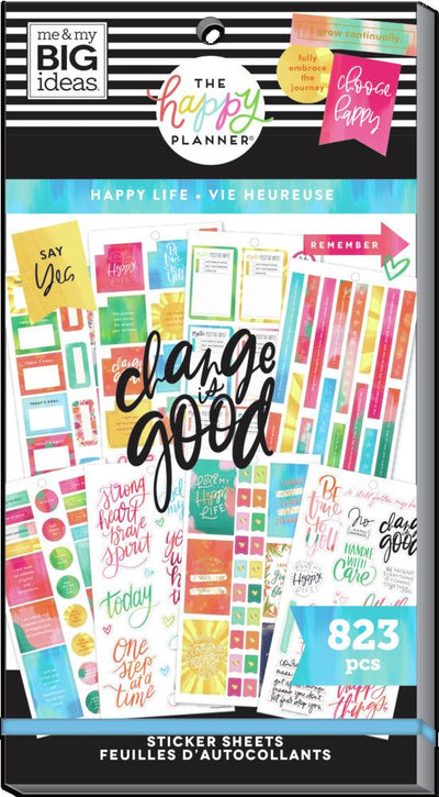 Value Pack Stickers - Happy Life