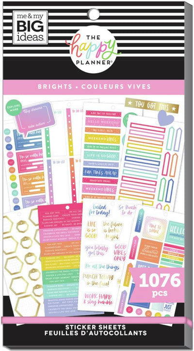Value Pack Stickers - Brights - Skinny Classic – The Happy Planner