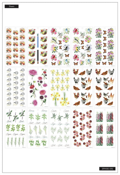 Value Pack Stickers - Garden Florals