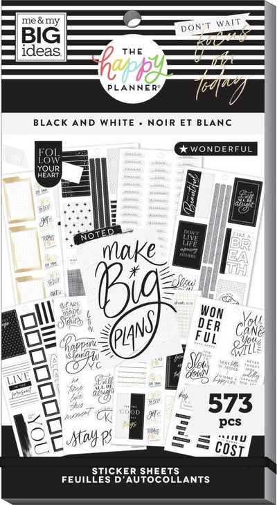 Value Pack Stickers - Black & White
