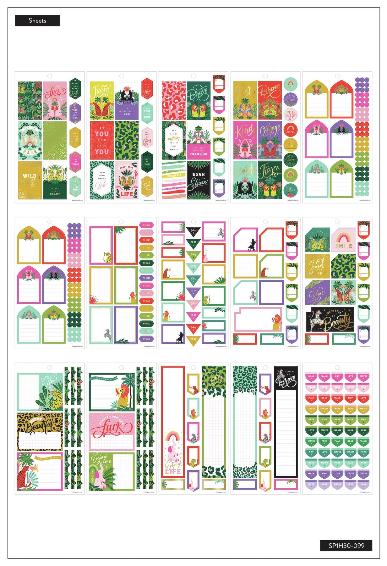 Value Pack Stickers - Jungle Vibes – The Happy Planner