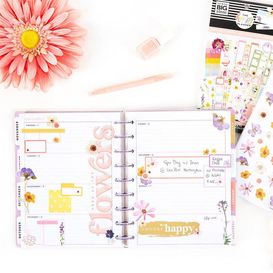 Happy Planner offers Be Happy Box - Pressed Flo