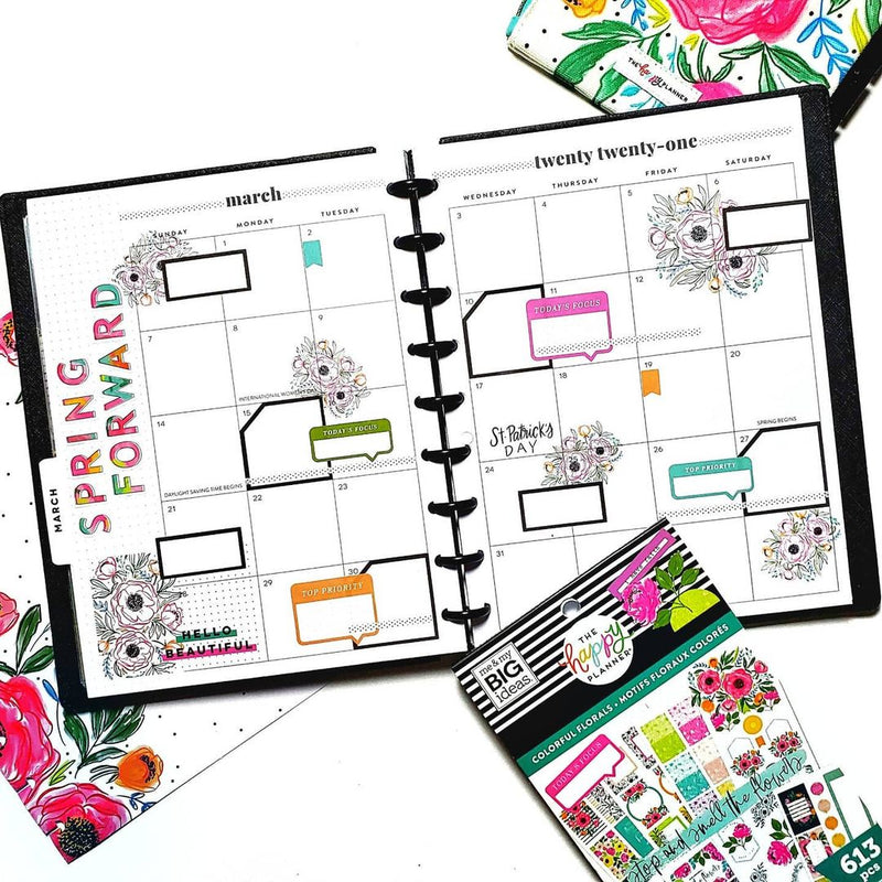 Value Pack Stickers - Colorful Florals