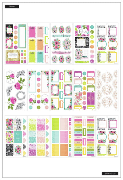 Value Pack Stickers - Colorful Florals