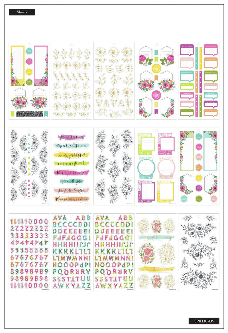 Value Pack Stickers - Colorful Florals