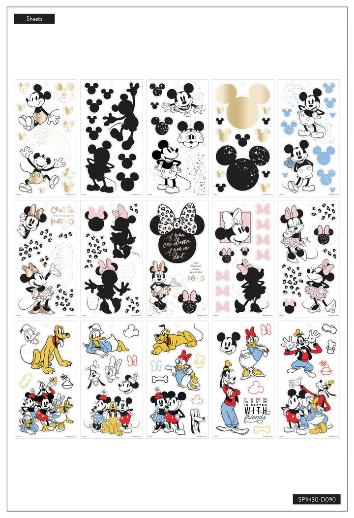 Mickey Mouse Happy Planner Sticker Book Variety Bundle - Six Brand New Books sale