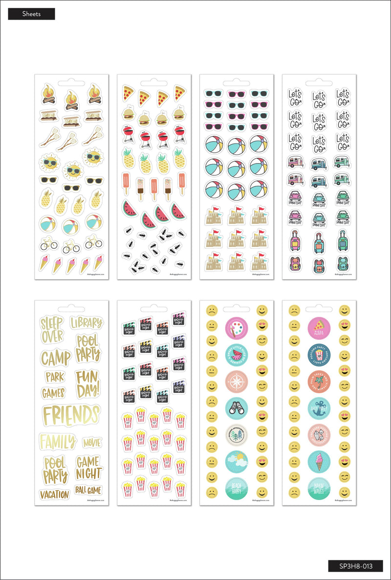 Happy Summer Petite Sticker Sheets