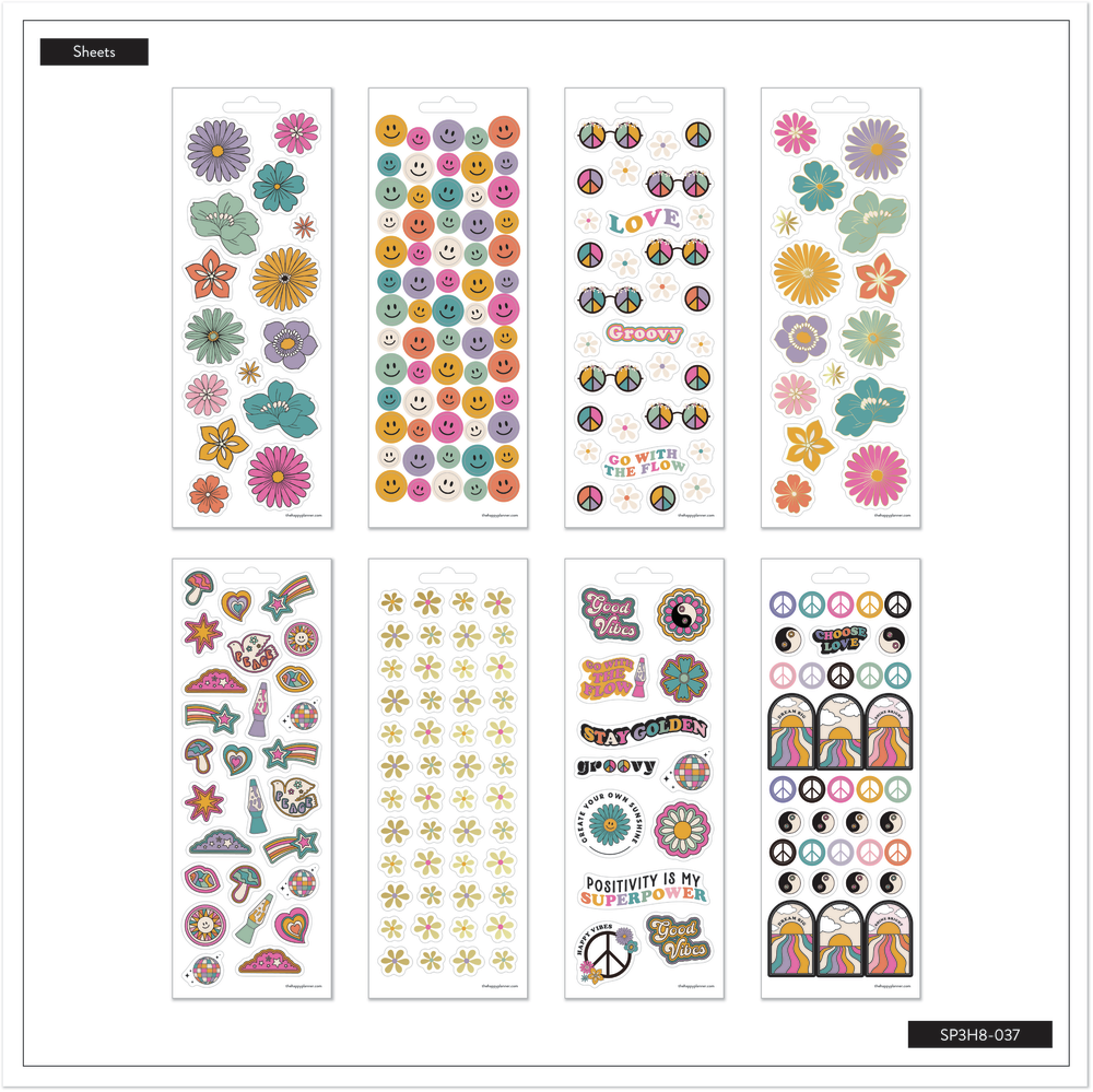 Decades 70s - 8 Sticker Sheets – Happy Planner