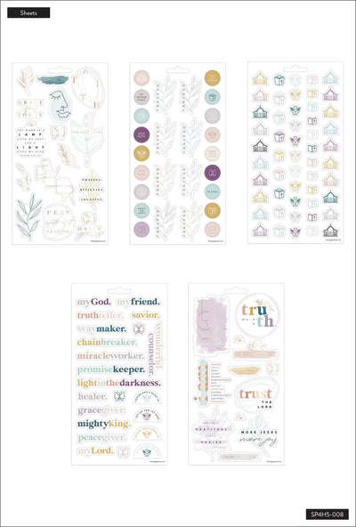Simple Faith - 5 Sticker Sheets