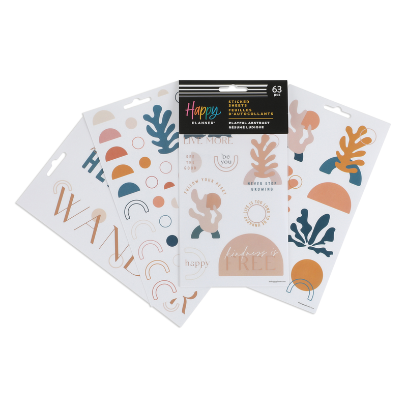 Abstract Design Sticker Playful Abstract - 5 Sticker Sheets – Happy Planner
