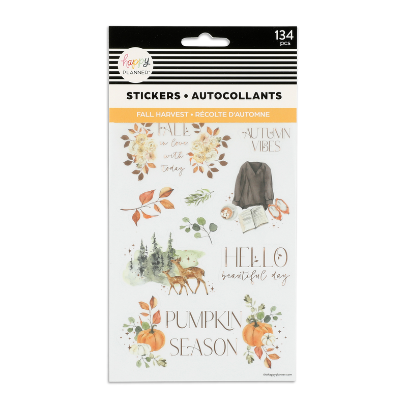 Fall Harvest Stickers - 5 Sheets – Happy Planner