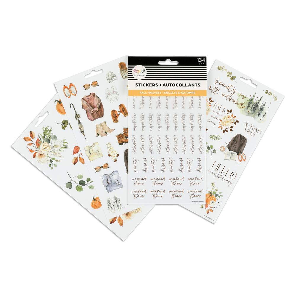 Fall Harvest Stickers - 5 Sheets – Happy Planner
