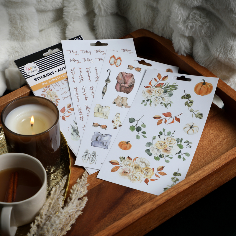 Fall Harvest Stickers - 5 Sheets – Happy Planner