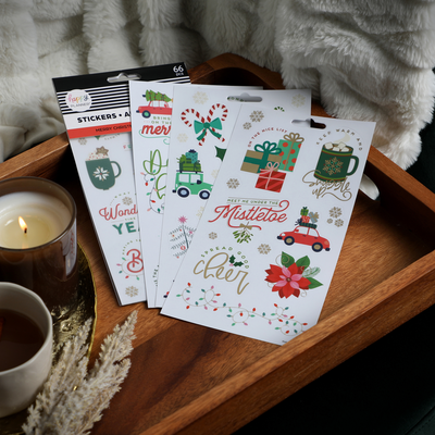 Merry Christmas Stickers - 5 Sheets