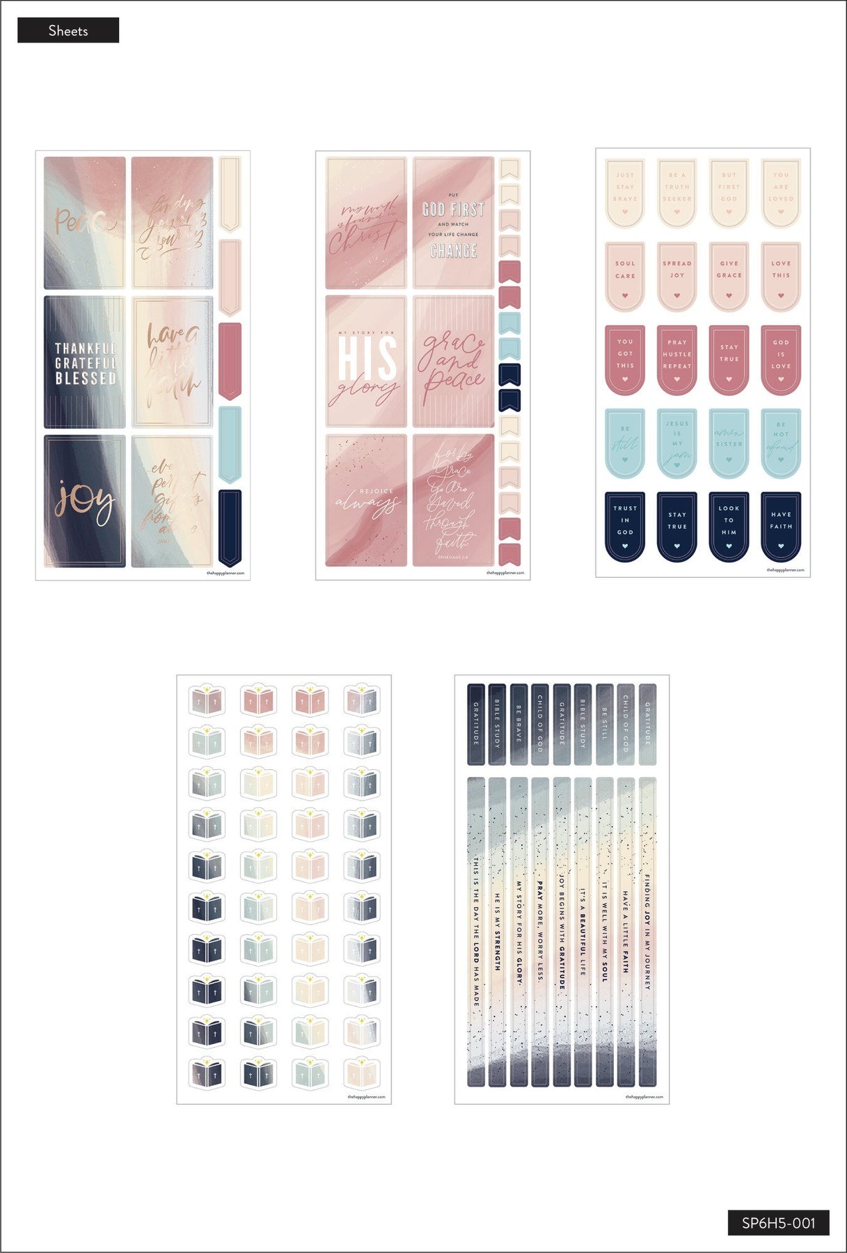 Joy & Faith - 5 Sticker Sheets