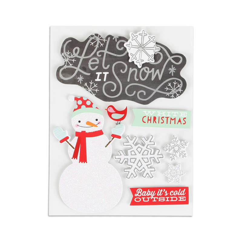 Sticker Sheet - White Christmas