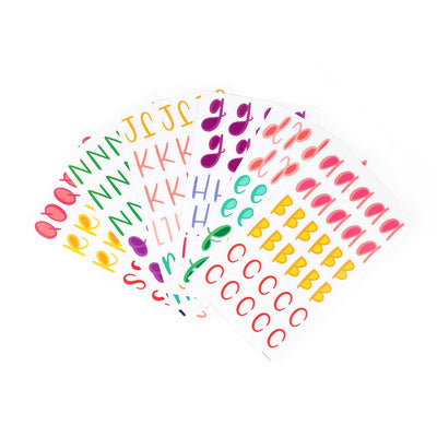 Whimsical Brights Alphabet Stickers