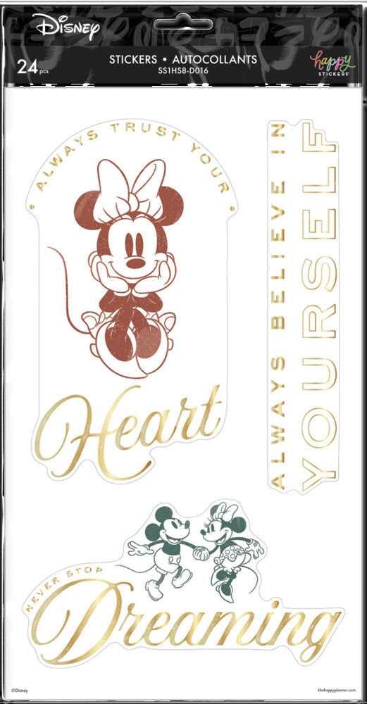 The Happy Planner Disney Mickey Mouse & Minnie Mouse Farmhouse Value Pack Stickers