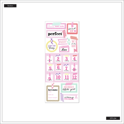 Sticker Sheet - Baby Girl