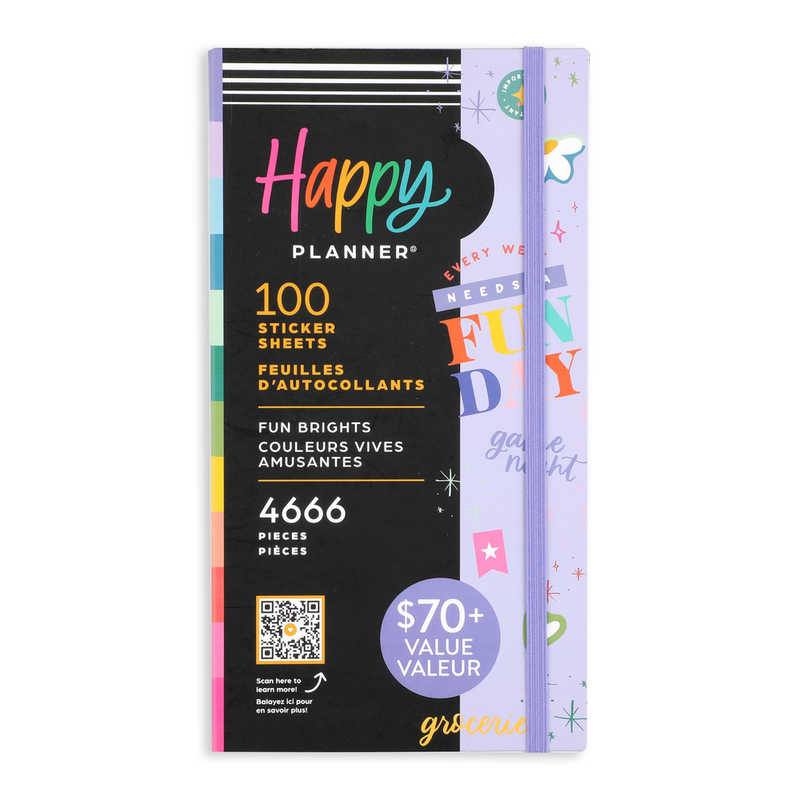 Happy Planner Plans + Notes Planner Refill Paper, 100 Sheets of Lined Refill Paper for Journals, Big Size