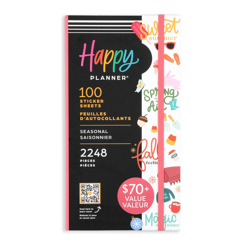 Mega Value Pack Stickers - 100 Sheets - Seasonal