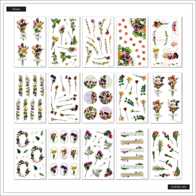 Value Pack Stickers - Beautiful Blooms Florals