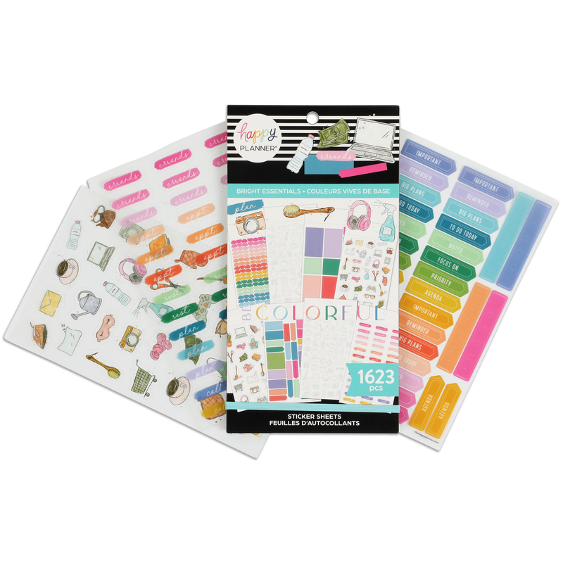 Value Pack Stickers - Bright Clear Essentials – The Happy Planner