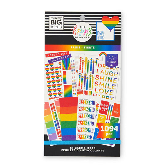 Rainbow Colorful Boxes Mega Stickerbook Happy Planner fashion Stickers