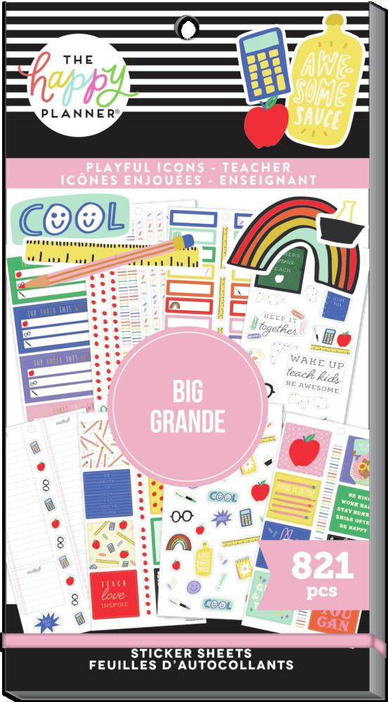 Teacher and Planner Stickers Playful Icons The Happy Planner
