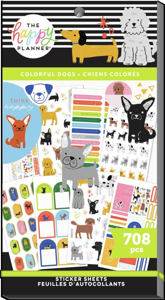 Value Pack Stickers - Colorful Dogs