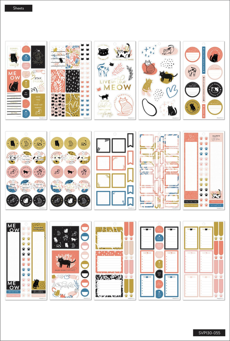 The Happy Planner - Value Pack Stickers - Modern shops Meow