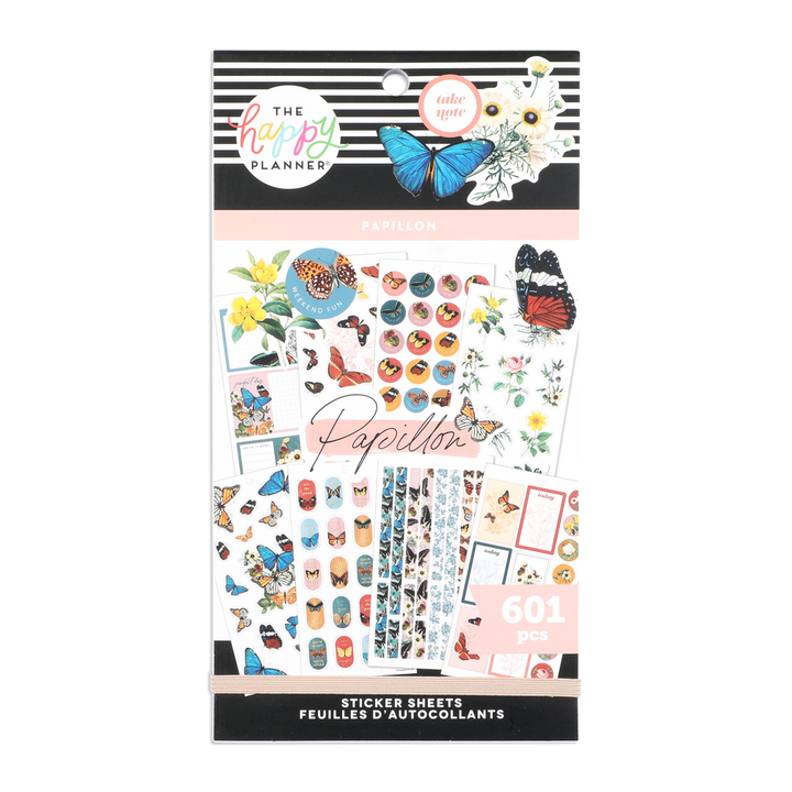 Adesivi A Tema Farfalle Craft Planet CPT 805215 - Multicolor - Per Scrapbooking, Biglietti, Decorazioni - Confezione Assortita