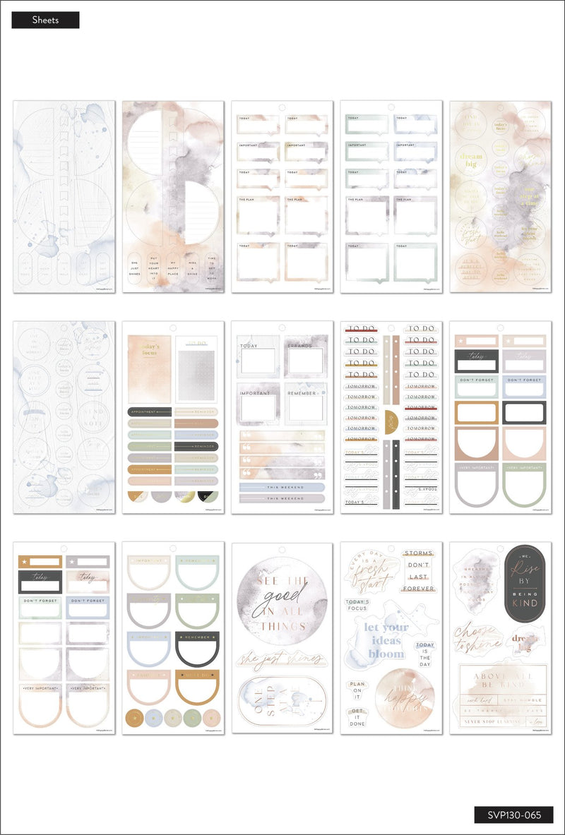 Value Pack Stickers - Neutral Watercolors - Big