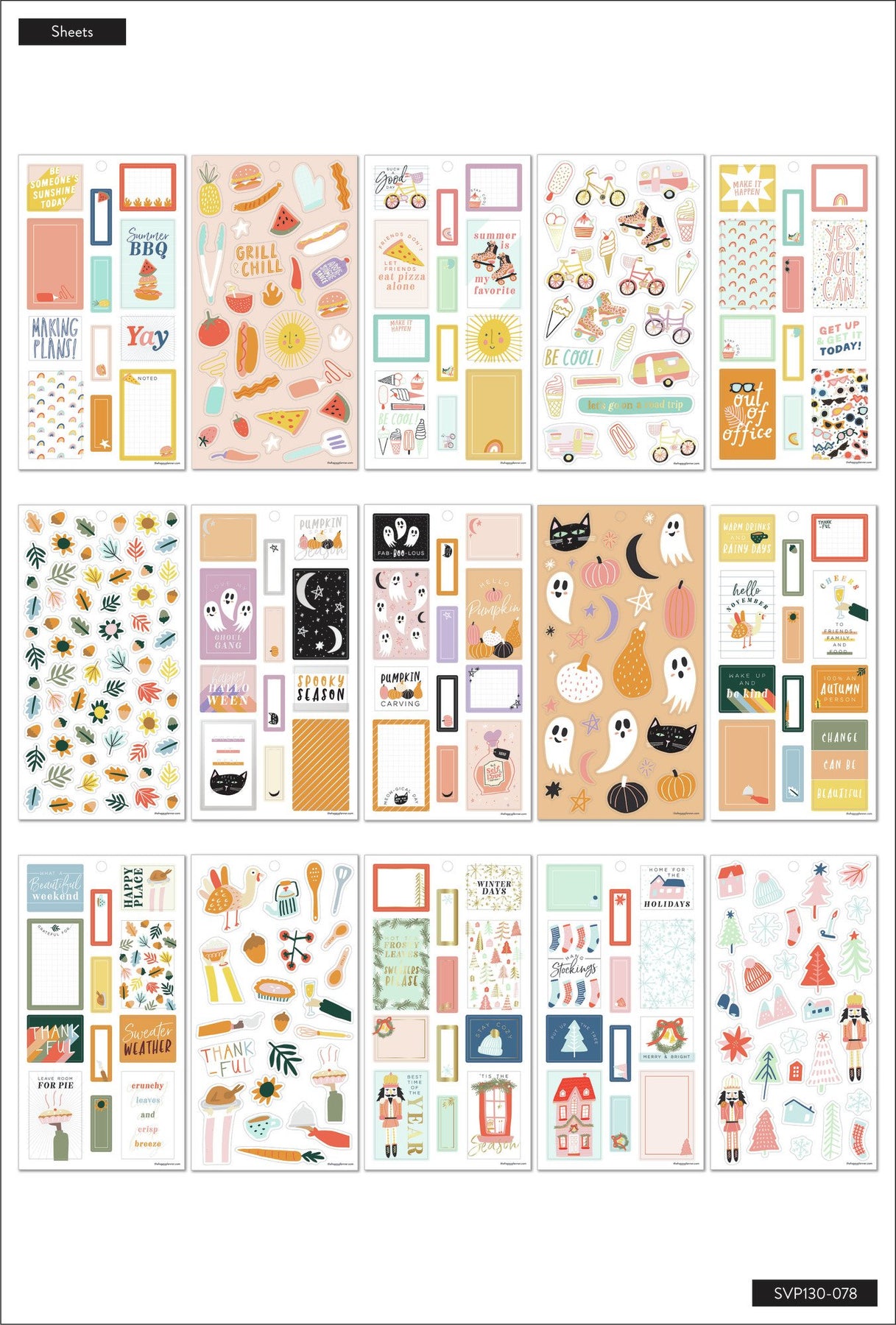 Tiny Sticker Pad - Seasonal – The Happy Planner