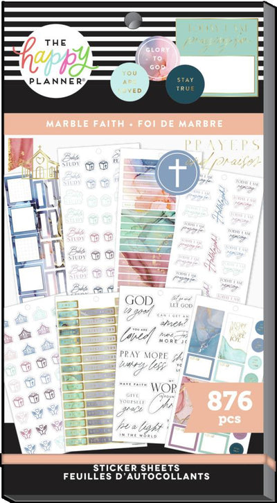 Value Pack Stickers - Marble Faith