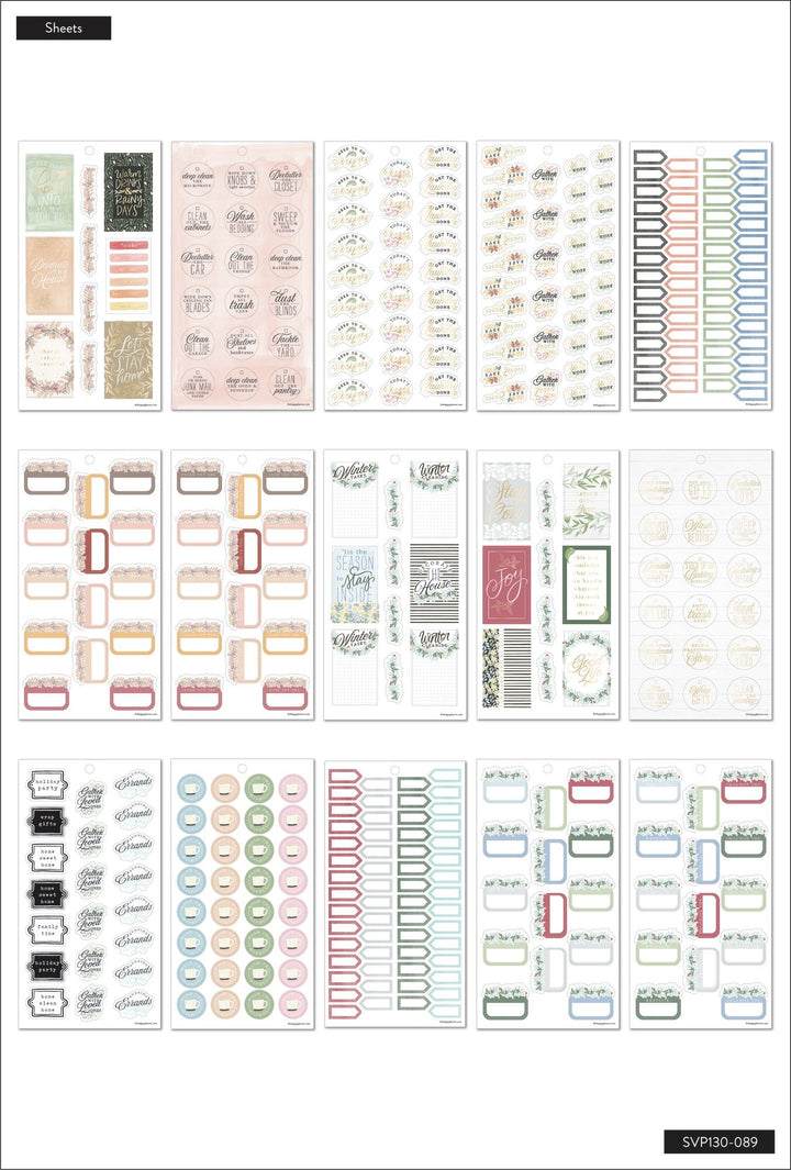 Staying Home Planner Sticker Set good